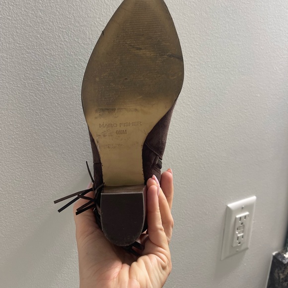 Marc Fisher Booties with Fringe Detail - Picture 5 of 8